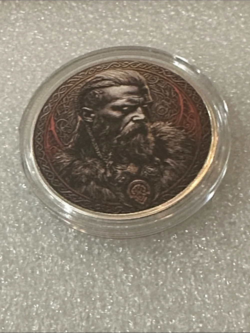 Viking Portrait Collector Coin - Bronze Tones